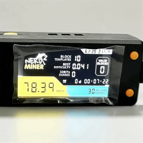 NerdMiner V2 78kh/S Hashrate Bitcoin Nerd Miner BTC Lottery Solo Btc Crypto Mining Machine con Display 1