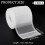 Translucent pleated curtain tape nylon white 10.9 yards 2