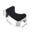 Toilet Stool Squatting Aid Black Detachable Stackable 3