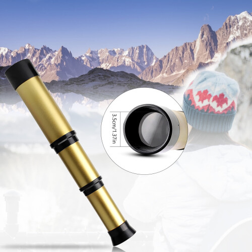 Portable Zoomable Monocular Spyglass Brass Collapsible 1