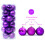 Purple Shatterproof Christmas Ornaments 24 Pieces 4