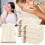 Lot de 6 serviettes de toilette en coton rayé, 3473cm 2
