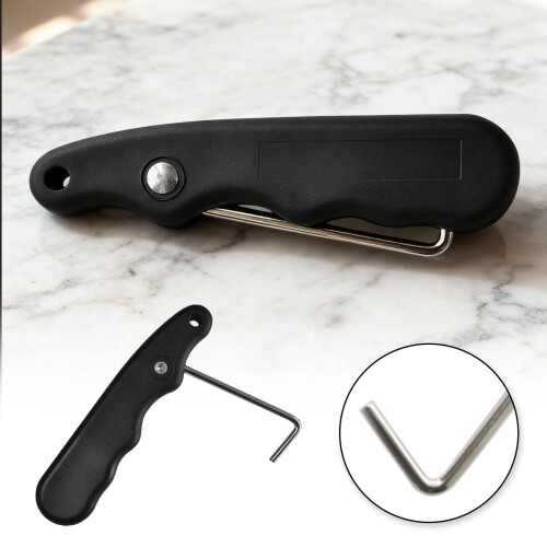Skate lace tightener stainless steel folding hook 1