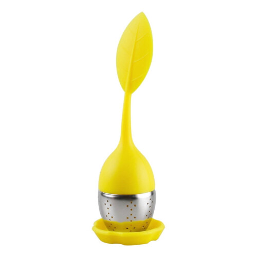 Silikon-Tee-Ei-Set mit Edelstahlfilter und 2