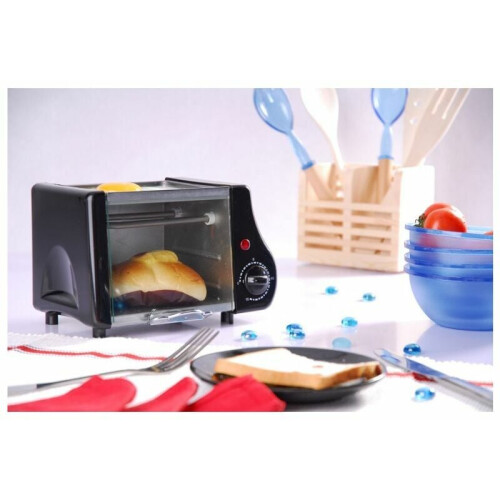 Mini Electric Oven Black Portable Small Size 2
