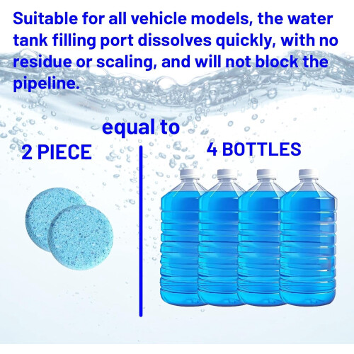 Car Screen Wash Tablets Antifreeze Concentrated 100 Pcs 2