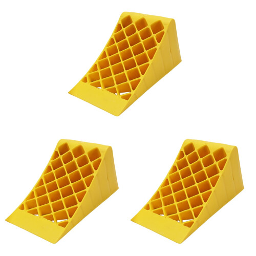 Wheel Chocks Heavy Duty 3 pcs 16x18x39 cm 2