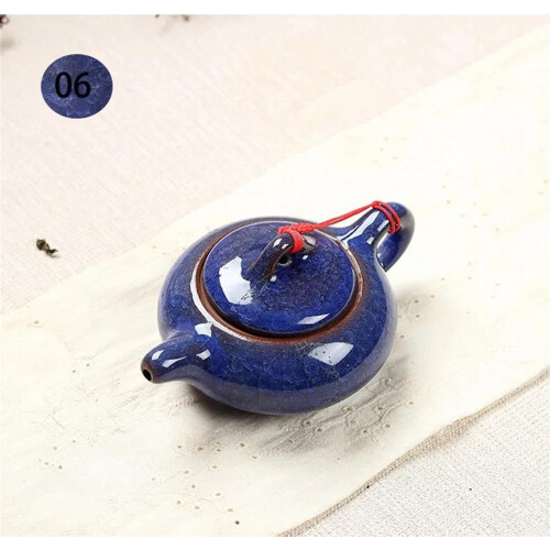 Red Teapot Chinese Traditional Ice Crack Glaze 1