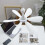 Ventilatore da soffitto portatile alimentato tramite USB e con batteria 4