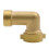 Brass 90-Degree Garden Hose Elbow Adapter 7