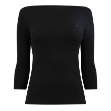 (8 UK, Black) Tommy Hilfiger Womens/Ladies Cody Boat Neck Slim T-Shirt