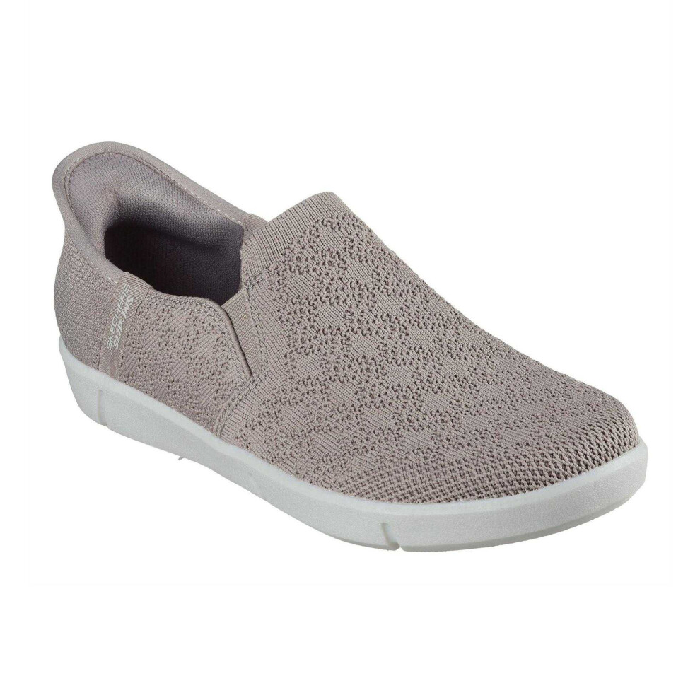 Skechers (4.5 Uk, Grey) Womens/Ladies Breezest Slip-On Trainers