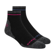 (3 UK, Black) Skechers Womens/Ladies Socks (Pack of 2)