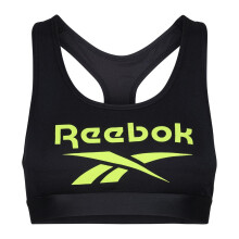 (8 UK - 14 UK, Black/Yellow) Reebok Womens/Ladies Sophia Sports Bra