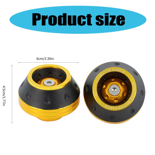 Motorcycle Front Fork Sliders Metal Wheel Crash Protector 2