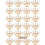 Καρφίτσα Crown Rhinestone Alloy Χρυσό Ασημί 24 τεμάχια 3