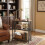 Narrow 20 Inch Side Table with 3-Tier Shelves Rustic Brown 4