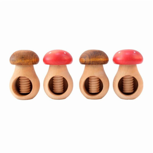 Nutcracker Mushroom-Shaped Adjustable Tongs for Walnuts and 1