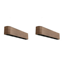 2X Kapstok aan de Muur met Verborgen Haak, Moderne Sleutelhanger, Houten Haken voor de Entree met Plank voor de Slaapkamer, Keuken en Gang