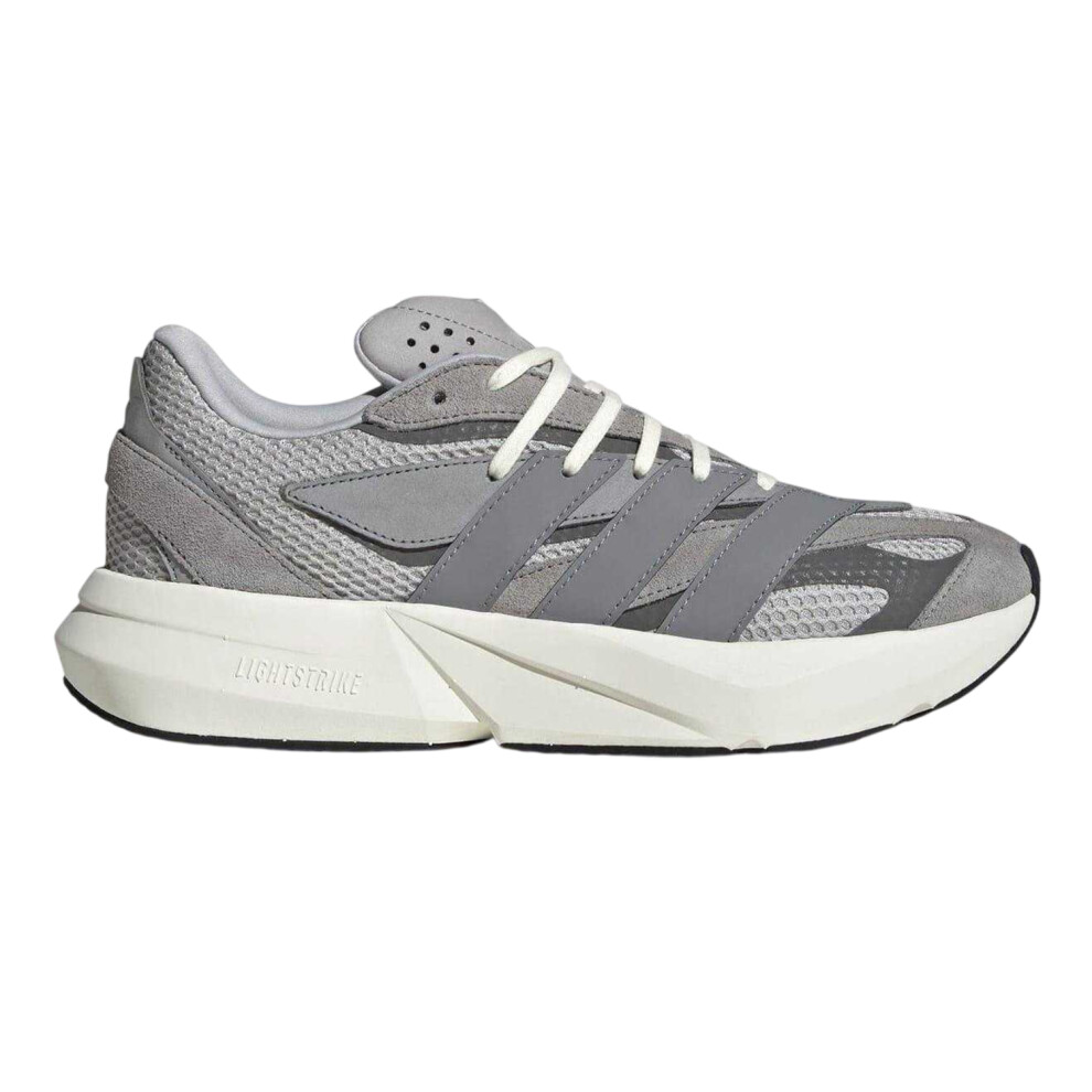 Adidas (7 Uk, Grey/Metallic) Mens Lightblaze Suede Trainers