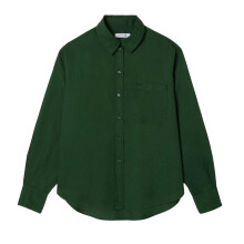 (6 UK, Green) Lacoste Womens/Ladies Lyocell Oversized Shirt