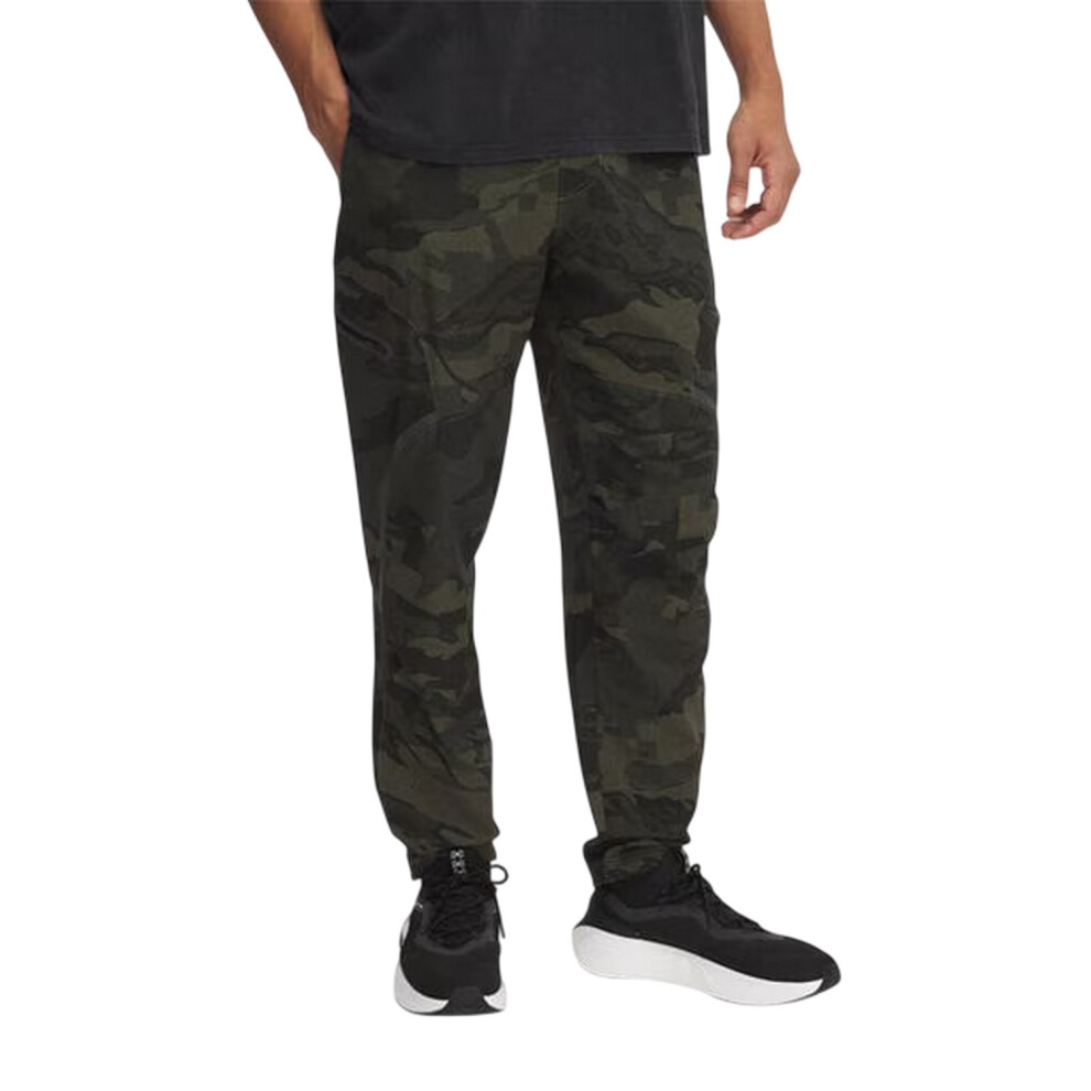 Under Armour (L, Green Camo) Mens Unstoppable Woven Combat Trousers