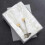Gold Hammered Engraved Champagne Flutes 5 oz 3