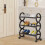 3-Tier Rolling Shoe Rack with Wheels 12-Pack 4