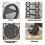 3-Tier Rolling Shoe Rack with Wheels 12-Pack 6