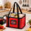 Bolsa isotérmica reutilizable para reparto de comida, 43x31x30cm 1