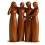 Ocean Sisters-figur handmålad harts 4-pack 1