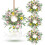 Couronne de fleurs artificielles d'été (4 pièces) 1