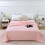 Couette climatisée en polyester rose 100 x 150 cm 2