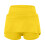 Women's Solid Color Mid-Waist Skorts with Pockets Yellow 6