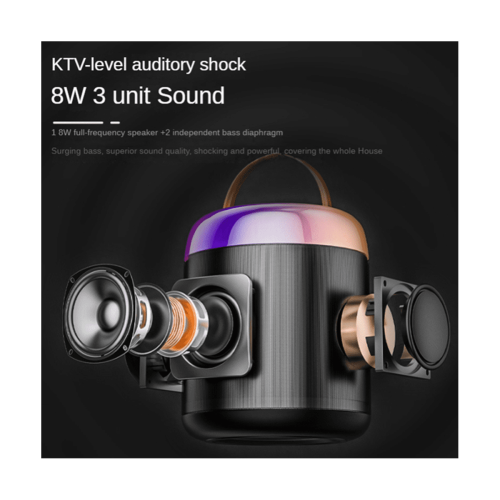 Μικρόφωνο Bluetooth Ηχείο National Singing Home KTV Φορητό Εξωτερικό Ηχοσύστημα (Λευκό) 2