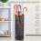 Metal umbrella storage bucket black circular rack 4