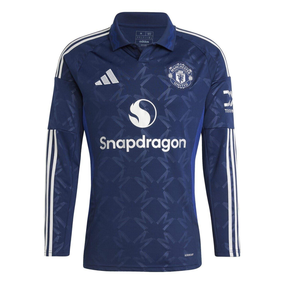 Adidas Mens 24/25 Manchester United Fc Long-Sleeved Away Shirt