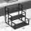 Spice Rack Organizer Black 3-Tier 13.8"x13.4"x13.4" 6