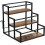 Spice Rack Organizer Black 3-Tier 13.8"x13.4"x13.4" 7