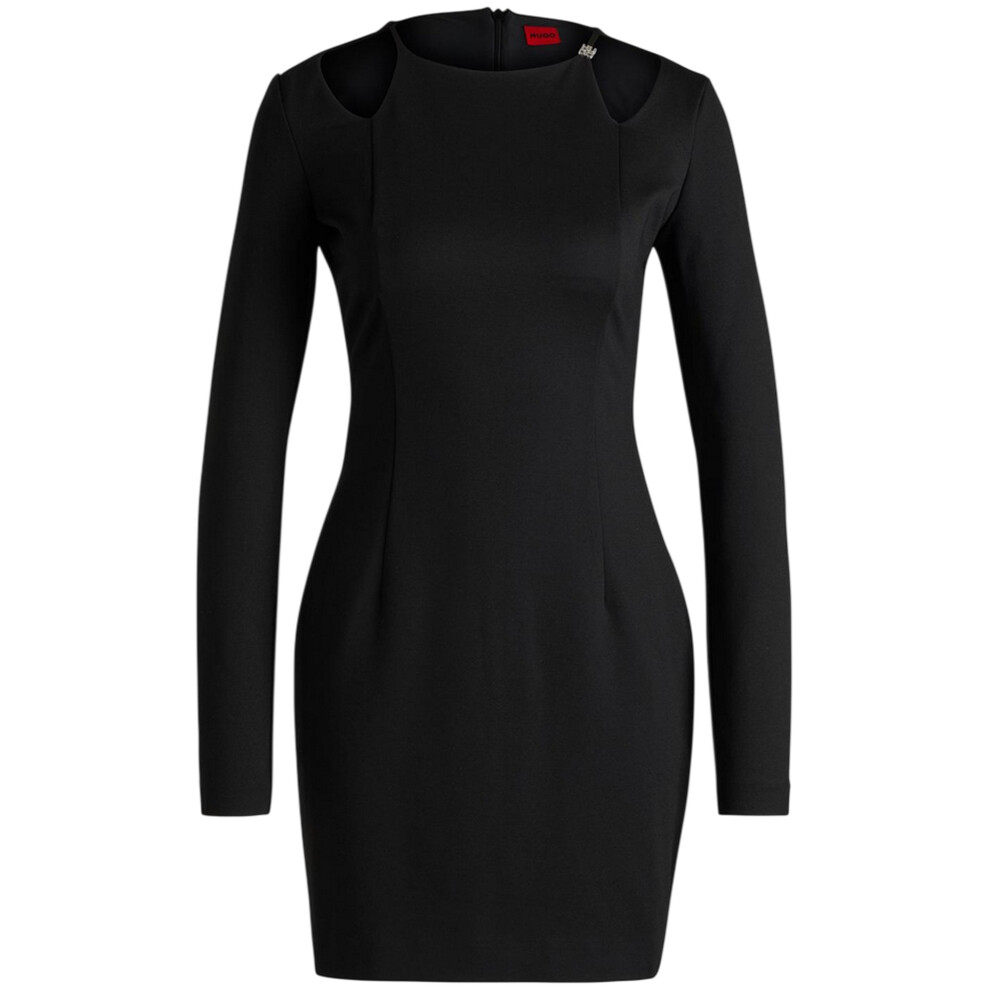 Hugo Boss Womens/Ladies Kalypso Crew Neck Long-Sleeved Mini Dress