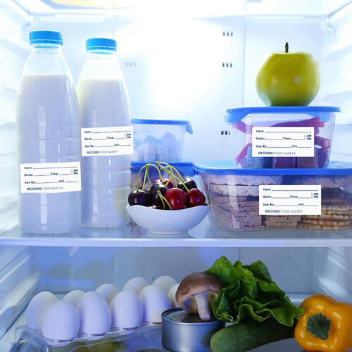 500pcs/roll Kitchen Sticker Refrigerator Freezer Food Storage Date Content Label 2