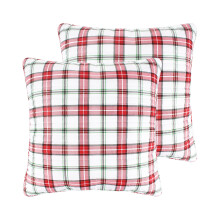 Levtex Home Mewy Juletæppe Euro Sham Sæt med 2 Røde