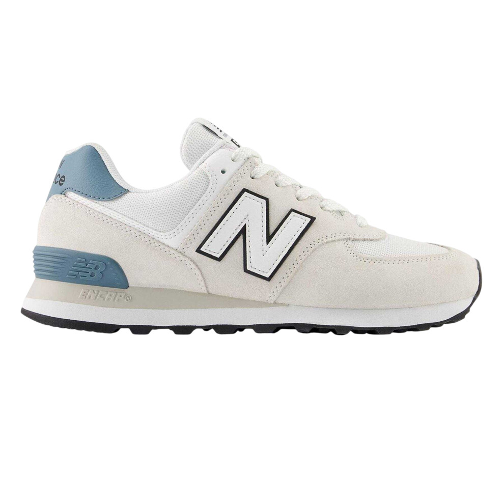 New Balance (8.5 Uk, Grey/White) Mens 574 Classic Suede Trainers