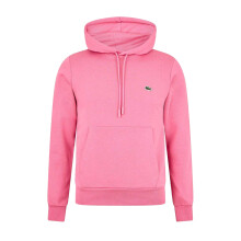 (M, Pink) Lacoste Mens Casual Pullover Hoodie