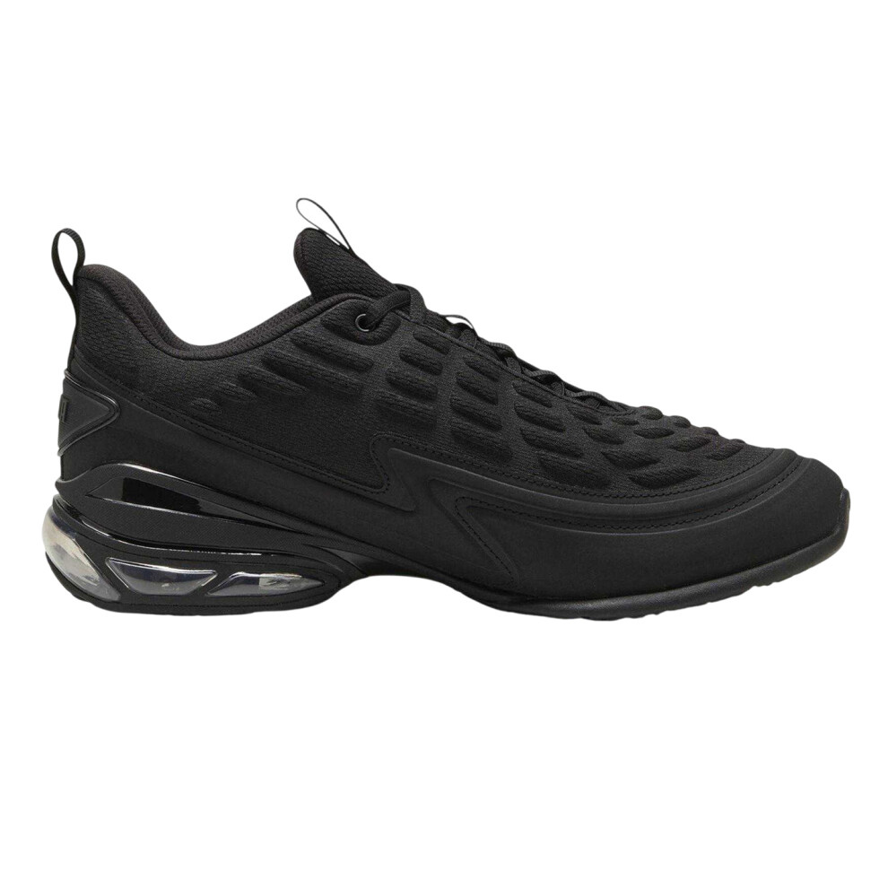 Puma (7.5 Uk, Triple Black) Mens Meza Logo Trainers