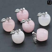 Natural Lucky Stone Apple Pendant Mini
