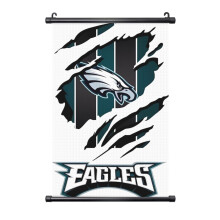Eagles Football Wall Art PVC Black Axis 3 Sizes