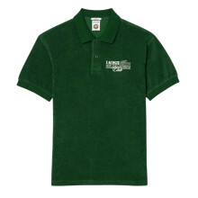 (XXS, Green) Lacoste Mens Roland-Garros Terrycloth Embroidered Polo Shirt
