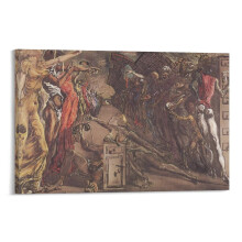 Poster su tela "Corridoio" di Salvador Dalí Palladio, 16x24 pollici