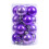 Christmas Tree Ornaments Set Purple Smooth Glossy Balls 1